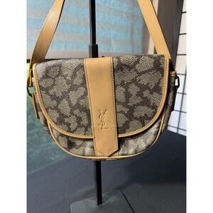 YSL Giraffe Print Crossbody Shoulder Bag